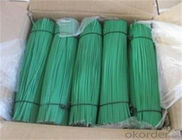 Grüne PVC-beschichtete geradlinige Drahtsträhne mit einer Länge von 250 mm