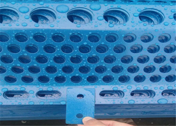 Drei Höchstwind-Kohlenstaub-Bruch-Netz windschutz-Zaun-Panels 900mm blaues