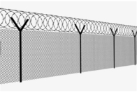 50x50mm heiße eingetauchte galvanisierte Spitze 1,2 M Chain Link Fencing mit Stacheldraht