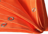 18x18 Gestell Mesh Netting Orange Fireproof Pvc beschichtete Bau-Schutz