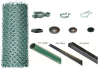 Wiesen-Gebrauchs-Maschendraht-Zaun-/Kettenglied-Zaun-Grün-PVC beschichtete 1.2m Höhe