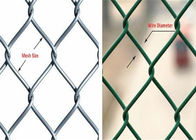 Wiesen-Gebrauchs-Maschendraht-Zaun-/Kettenglied-Zaun-Grün-PVC beschichtete 1.2m Höhe