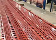 11 Meter-Windschutz-Stahl-Mesh Red Galvanized Sheet Windproof-Staub-Zaun