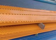 Windschutz-Zaun-Panels Yellow Windproof-Staubbekämpfungs-Stahl-Platte der Längen-10m