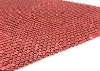 Rote Runde formen 6mm dekorativen Draht Mesh Sequins Metal