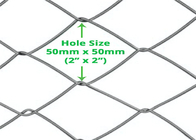 2 Zoll-Metallkettenglied-Zaun 50mm Diamond Hole Cyclone Wire Roll