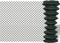 3.5mm 6 Ft X 50 Ft-Kettenglied-Zaun-Animal Protection Green-PVC beschichteten