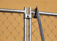 Täfelt vorübergehende 2.0mm Metallkettenglied-Zaun ISO
