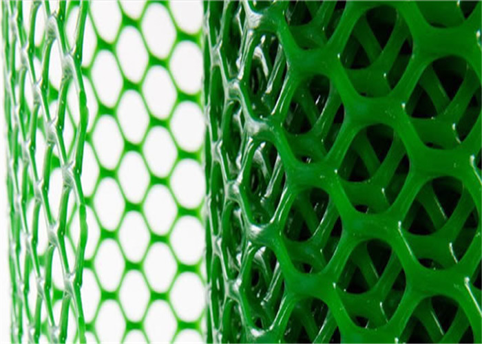 Sechseckiges Loch-Plastikmasche, die grüne Farbuv-beständigkeit für Geflügelzucht fängt
