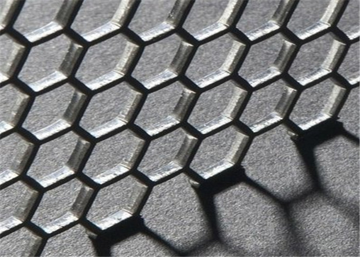 Sechseckiges Loch durchlöcherte Metallmasche galvanisierte Stahlplatte für Dekoration