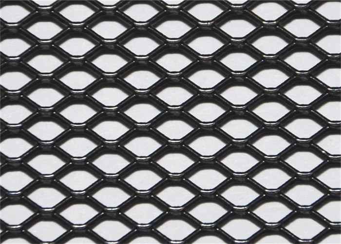 5mmx7mm Loch-Dekorations-Schwarzpulver beschichtete einfaches Streckmetall-Blatt