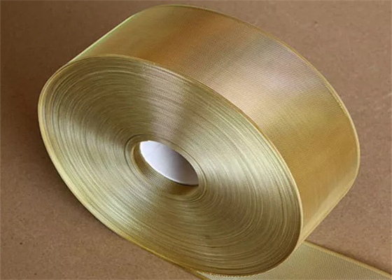 50mm 100mm formbares gelbes Kupfer Mesh Tape Brass Mesh Screen